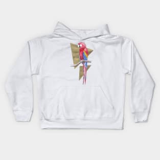 Scarlet Macaw Kids Hoodie